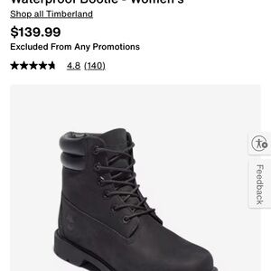 Timberland Black Waterproof Boots